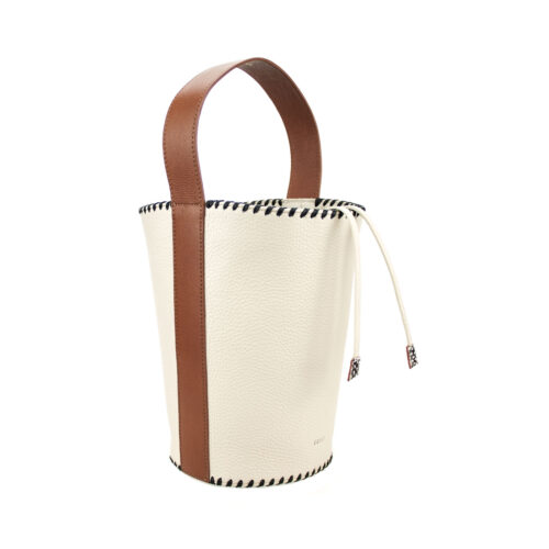 Citoyen bucket handbag lait and cuir