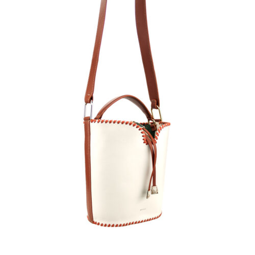 Sackville bucket bag lait and exotic stripes